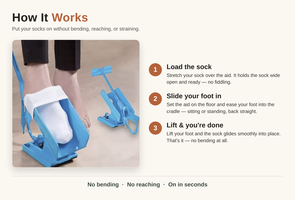Uprite No-Bend Sock Aid