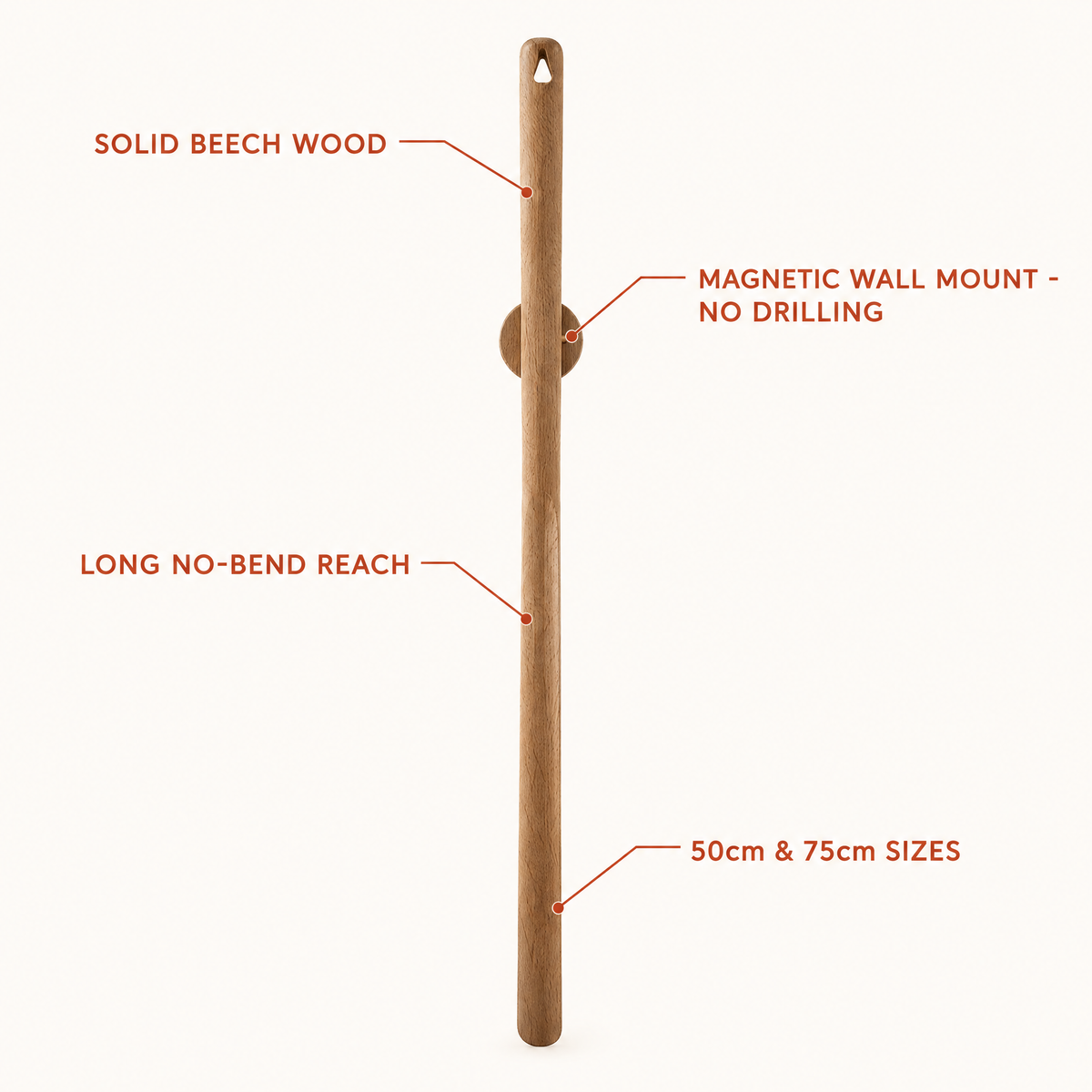 Uprite Magnetic No-Bend Shoehorn